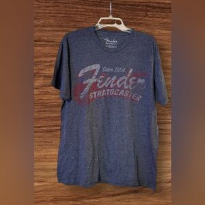 Fender Since 1954 Strat T-shirt - Blue Smoke SZ XL